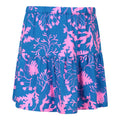 Blue - Side - Mountain Warehouse Girls Olivia Viscose Leaf Print Skort