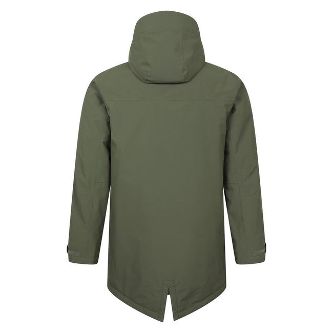 Green - Back - Mountain Warehouse Mens Reid Waterproof Padded Jacket