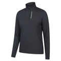 Black - Side - Mountain Warehouse Womens-Ladies React Quarter Zip Midlayer