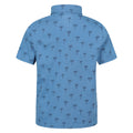 Bright Blue - Back - Mountain Warehouse Childrens-Kids Printed Polo Shirt