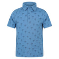 Bright Blue - Front - Mountain Warehouse Childrens-Kids Printed Polo Shirt