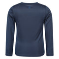 Navy - Back - Mountain Warehouse Childrens-Kids Aqua Long-Sleeved Swimming T-Shirt