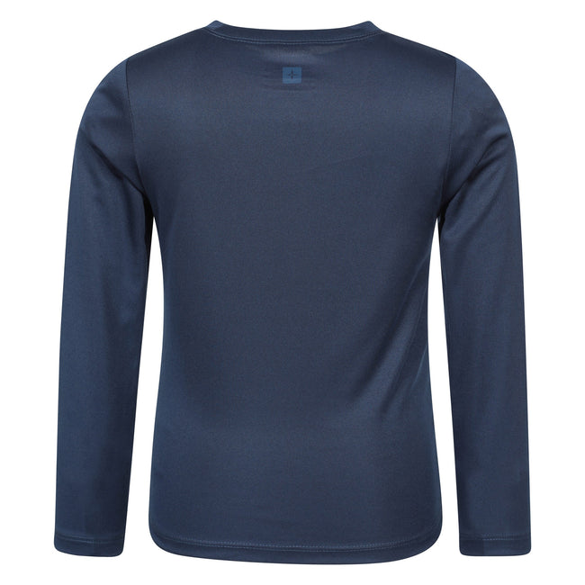 Navy - Back - Mountain Warehouse Childrens-Kids Aqua Long-Sleeved Swimming T-Shirt