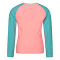 Turquoise - Back - Mountain Warehouse Childrens-Kids Long-Sleeved Rash Top