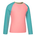 Turquoise - Side - Mountain Warehouse Childrens-Kids Long-Sleeved Rash Top