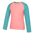Turquoise - Lifestyle - Mountain Warehouse Childrens-Kids Long-Sleeved Rash Top