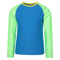 Cobalt - Front - Mountain Warehouse Childrens-Kids Long-Sleeved Rash Top