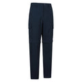 Navy - Side - Mountain Warehouse Mens Delta Stretch Zip-Off Regular Cargo Trousers