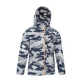 Grey - Side - Mountain Warehouse Childrens-Kids Pursuit II Camo Hoodie