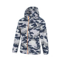 Grey - Lifestyle - Mountain Warehouse Childrens-Kids Pursuit II Camo Hoodie