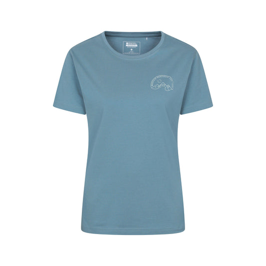Navy - Front - Mountain Warehouse Womens-Ladies Tree Ring Relaxed Fit T-Shirt
