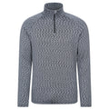 Black - Front - Mountain Warehouse Mens Power Quarter Zip Midlayer