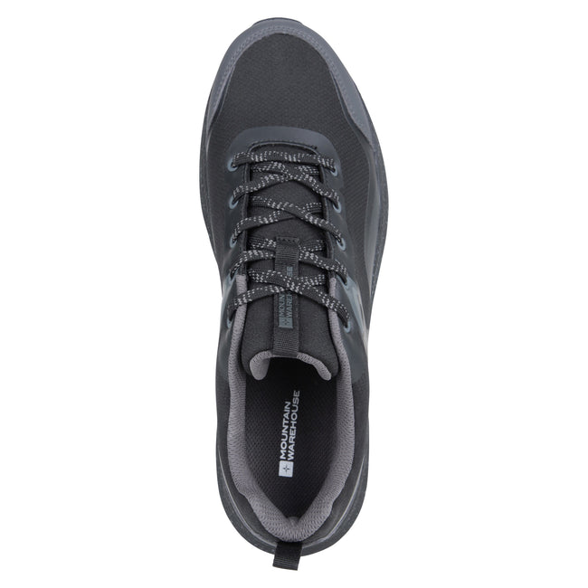 Black - Pack Shot - Mountain Warehouse Mens Momentum Waterproof Walking Shoes