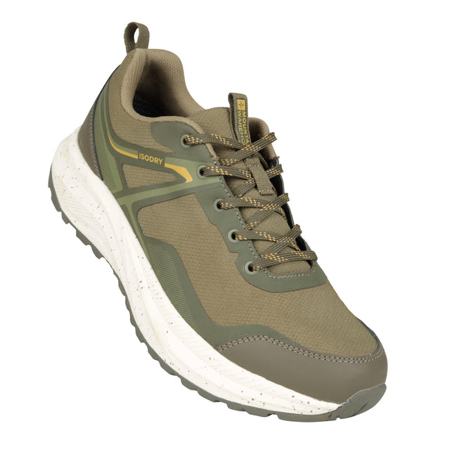 Khaki Green - Front - Mountain Warehouse Mens Momentum Waterproof Walking Shoes
