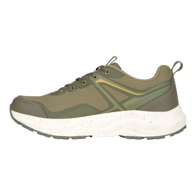 Khaki Green - Side - Mountain Warehouse Mens Momentum Waterproof Walking Shoes