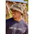 Khaki Green - Front - Animal Mens Sean Organic Bucket Hat
