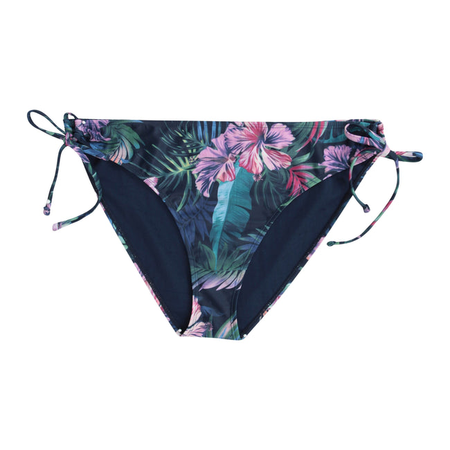 Dark Blue - Front - Animal Womens-Ladies Lona Floral Side Tie Bikini Bottoms