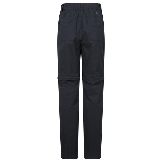 Black - Back - Mountain Warehouse Womens-Ladies Delta Stretch Zip-Off Trousers