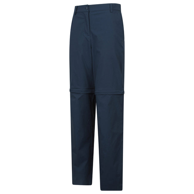 Navy - Side - Mountain Warehouse Womens-Ladies Delta Stretch Zip-Off Trousers