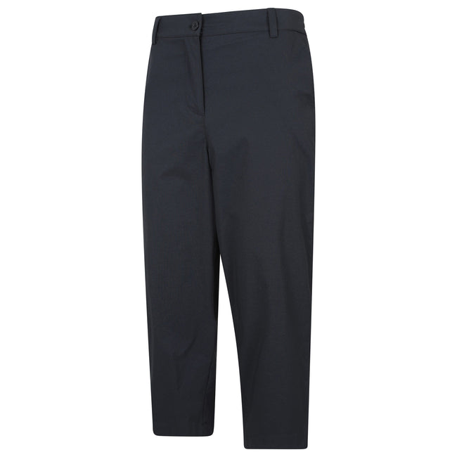 Black - Side - Mountain Warehouse Womens-Ladies Delta Stretch Capri Trousers