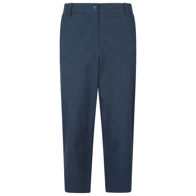 Navy - Front - Mountain Warehouse Womens-Ladies Delta Stretch Capri Trousers