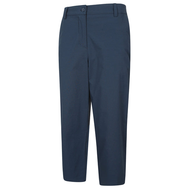 Navy - Side - Mountain Warehouse Womens-Ladies Delta Stretch Capri Trousers