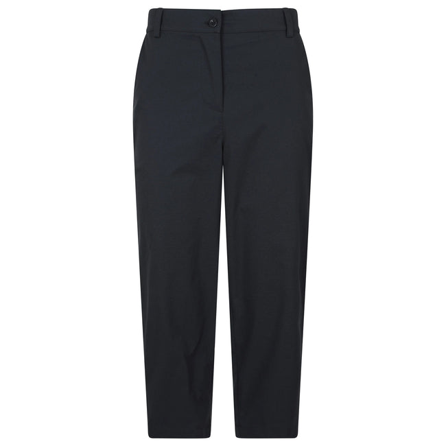 Black - Front - Mountain Warehouse Womens-Ladies Delta Stretch Capri Trousers