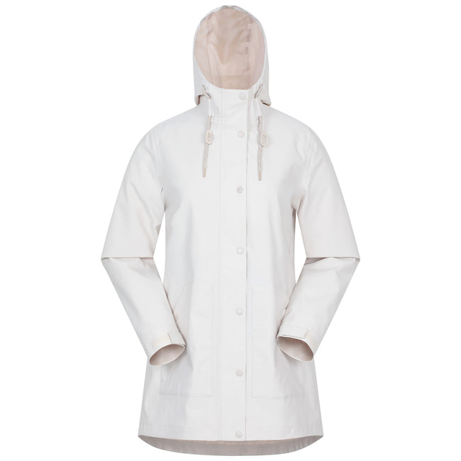 Cream - Front - Mountain Warehouse Womens-Ladies Foxtail Waterproof Fleece Lined Jacket