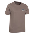 Dark Beige - Side - Mountain Warehouse Mens Mountain Peaks T-Shirt