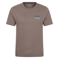 Dark Beige - Front - Mountain Warehouse Mens Mountain Peaks T-Shirt