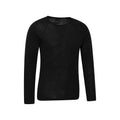 Black - Back - Mountain Warehouse Mens Merino Wool Thermal Top