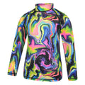 Black - Lifestyle - Mountain Warehouse Childrens-Kids Abstract Long-Sleeved Rash Top