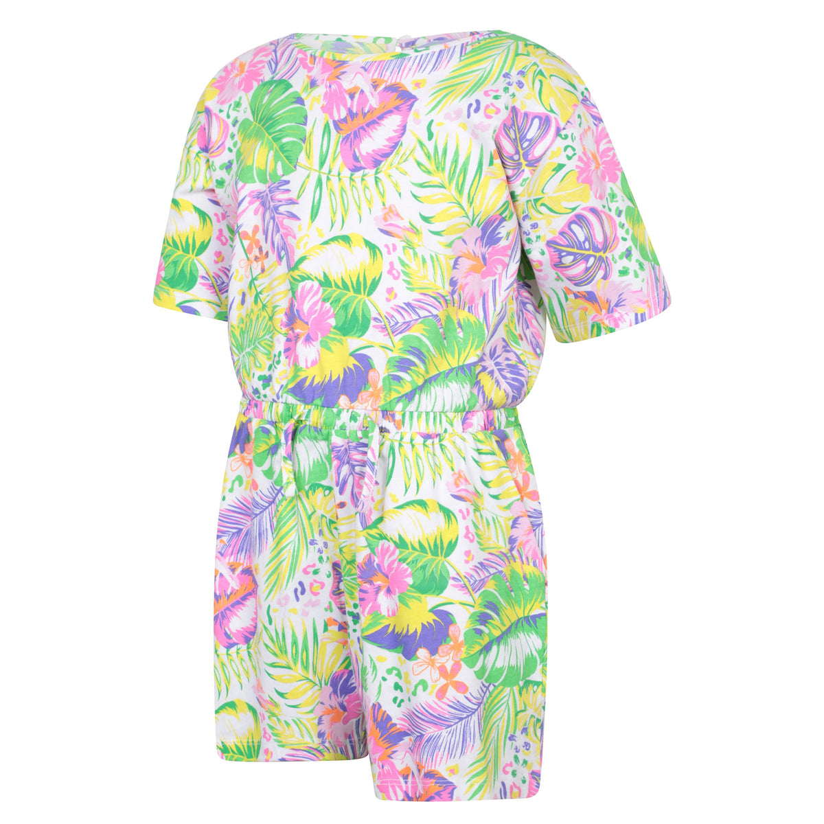 Coral - Lifestyle - Mountain Warehouse Childrens-Kids Poppy Leaf Print Playsuit