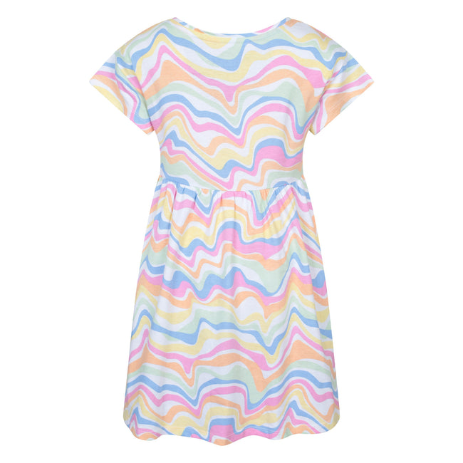 Light Purple - Back - Mountain Warehouse Childrens-Kids Mountain Essentials Lora Wave Pattern Dress