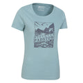 Blue - Side - Mountain Warehouse Womens-Ladies Discover Padstow Printed T-Shirt