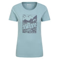 Blue - Front - Mountain Warehouse Womens-Ladies Discover St Ives Printed T-Shirt