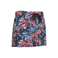 Blue - Side - Mountain Warehouse Womens-Ladies Patterned Stretch Swim Shorts