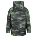 Khaki Green - Back - Mountain Warehouse Childrens-Kids Ravine Printed Lightweight Waterproof Jacket