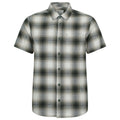 Green - Front - Mountain Warehouse Mens Trace Flannel Short-Sleeved Shirt