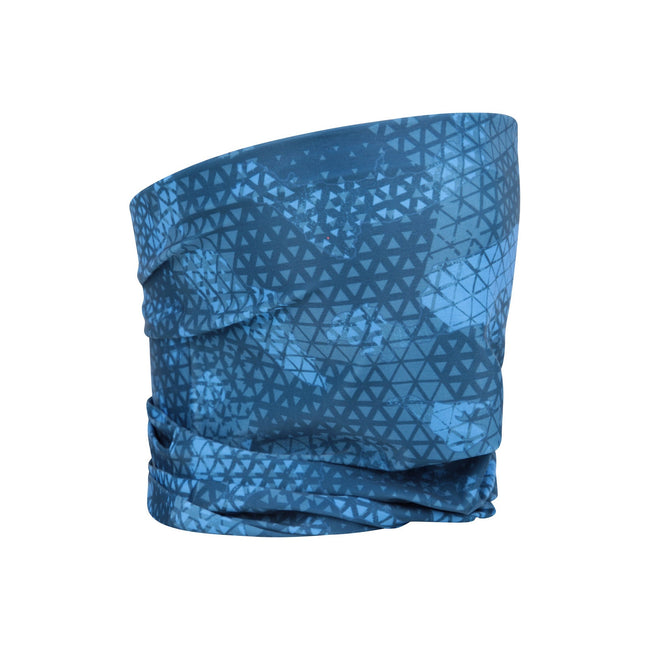 Blue - Back - Mountain Warehouse Mens Patterned IsoCool Seamless Snood
