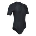 Black - Side - Mountain Warehouse Womens-Ladies Surfer Short-Sleeved One Piece Swimsuit
