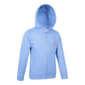 Blue - Side - Mountain Warehouse Childrens-Kids Embroidered Full Zip Hoodie