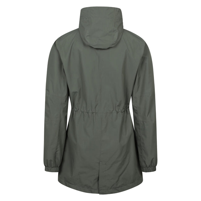 Green - Back - Mountain Warehouse Womens-Ladies Rainfall Waterproof Jacket