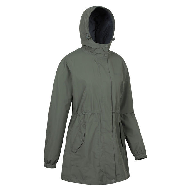 Green - Side - Mountain Warehouse Womens-Ladies Rainfall Waterproof Jacket