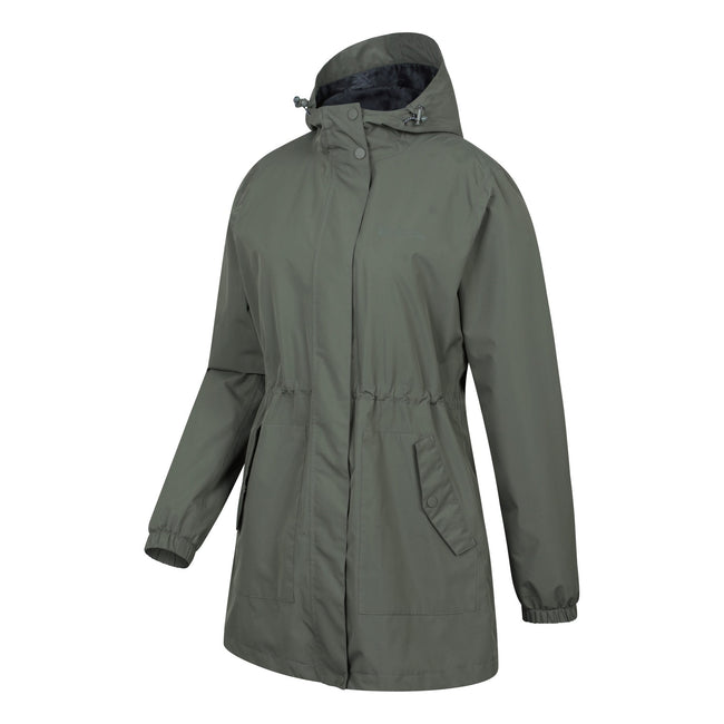 Green - Lifestyle - Mountain Warehouse Womens-Ladies Rainfall Waterproof Jacket