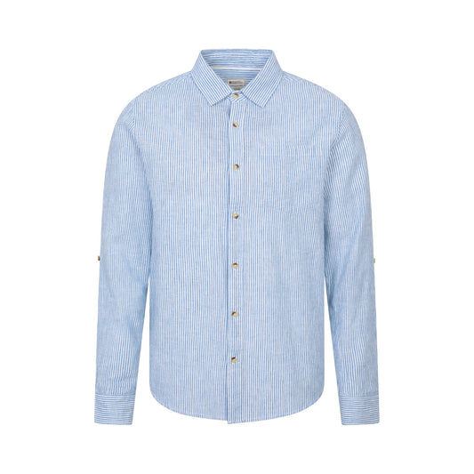 Blue - Front - Mountain Warehouse Mens Lowe Stripe Shirt