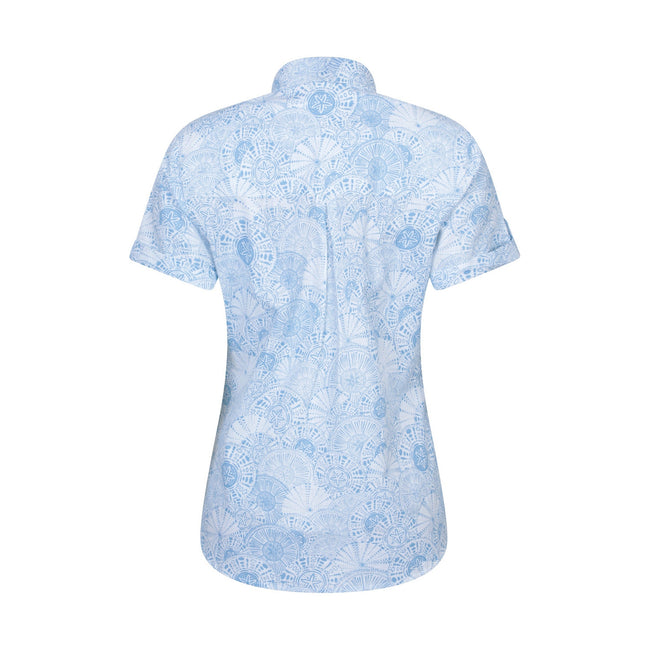 Pale Blue - Back - Mountain Warehouse Womens-Ladies Coconut Short-Sleeved Shirt