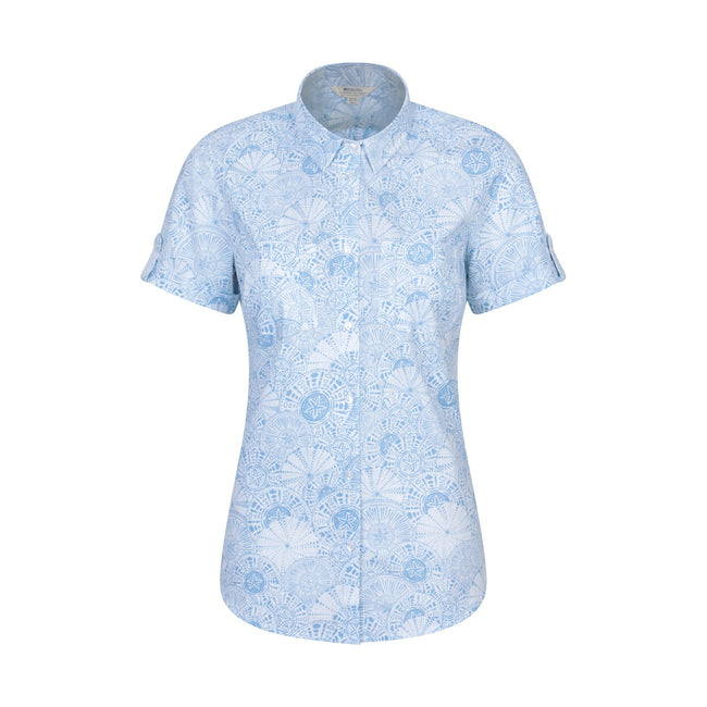 Pale Blue - Front - Mountain Warehouse Womens-Ladies Coconut Short-Sleeved Shirt