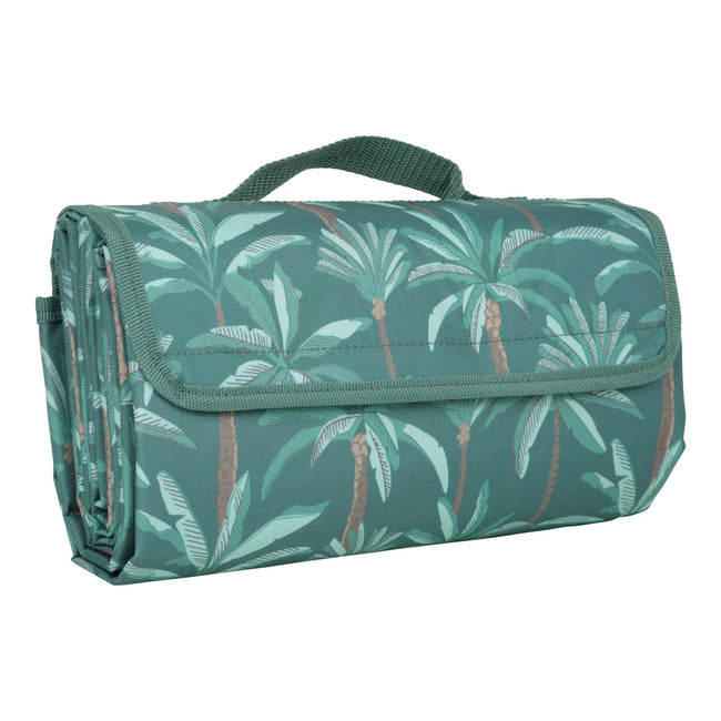 Dark Green - Back - Mountain Warehouse Patterned Picnic Mat