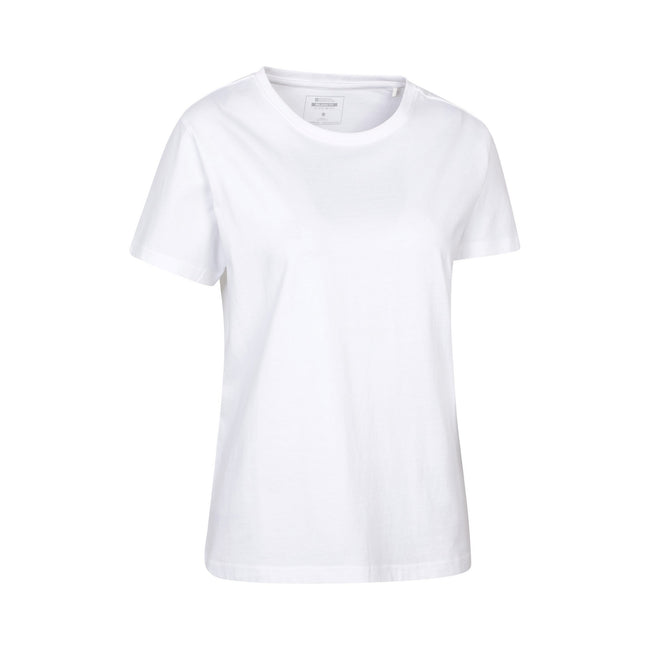 White - Side - Mountain Warehouse Womens-Ladies Basic Relaxed Fit T-Shirt
